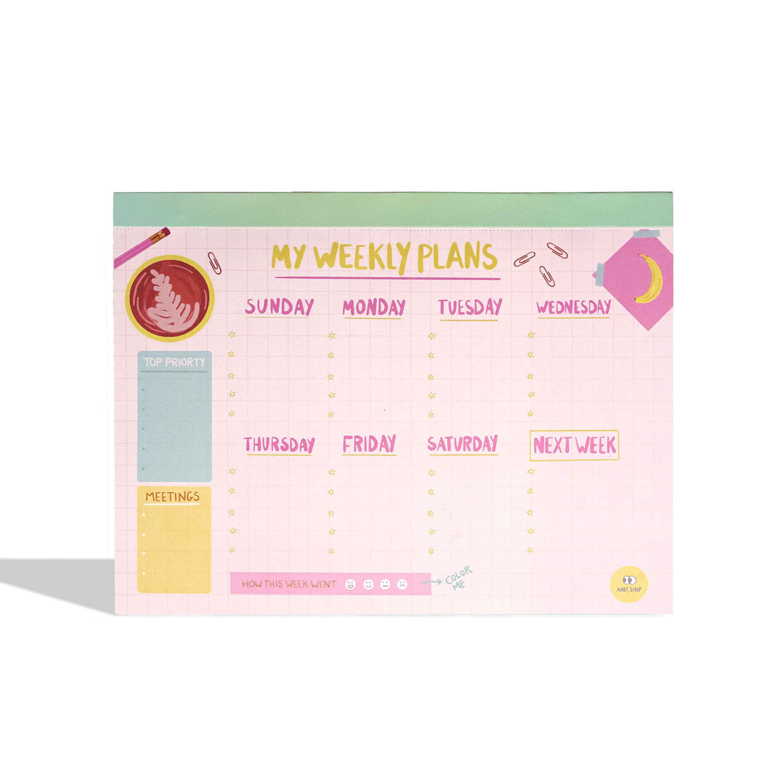 My weekly plans - Weekly Planner