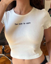 Load image into Gallery viewer, Too Cute - Ribbed Crop Top
