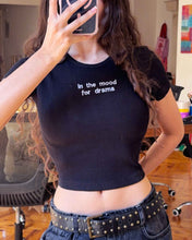 Load image into Gallery viewer, In the mood for Drama - Ribbed Crop Top
