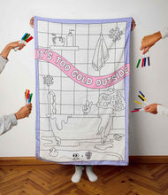 Load image into Gallery viewer, Too cold outside - Coloring Blanket (Xhbt x Craft Pop)
