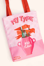 Load image into Gallery viewer, Red Flags - Tote Bag (Nesaa x Xhbt)
